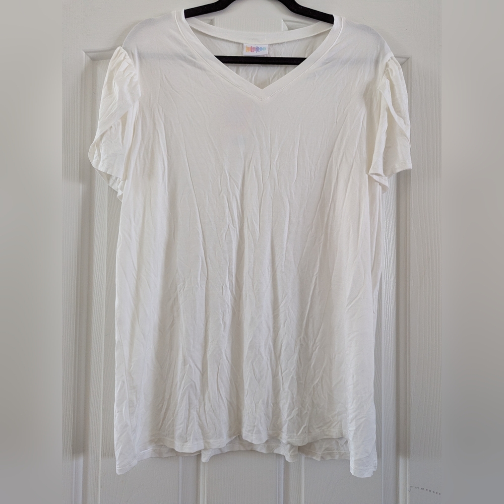 LuLaRoe Remi Classic White Short Sleeve Tee